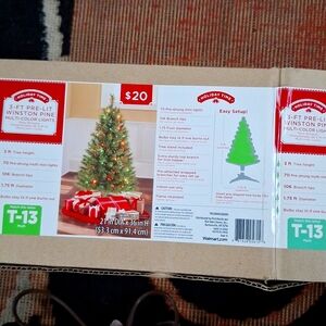 New in box pre lighted Xmas tree